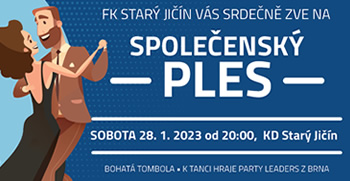 Srdečně Vás zveme na společenský ples 28.1.2023